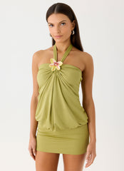 Marimae Halter Mini Dress