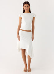 Maxina Asymmetrical Midi Skirt