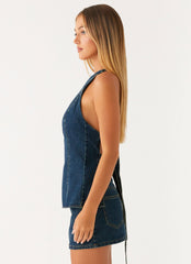 Maysa Denim Top