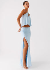 Mena Chiffon Spot Maxi Skirt