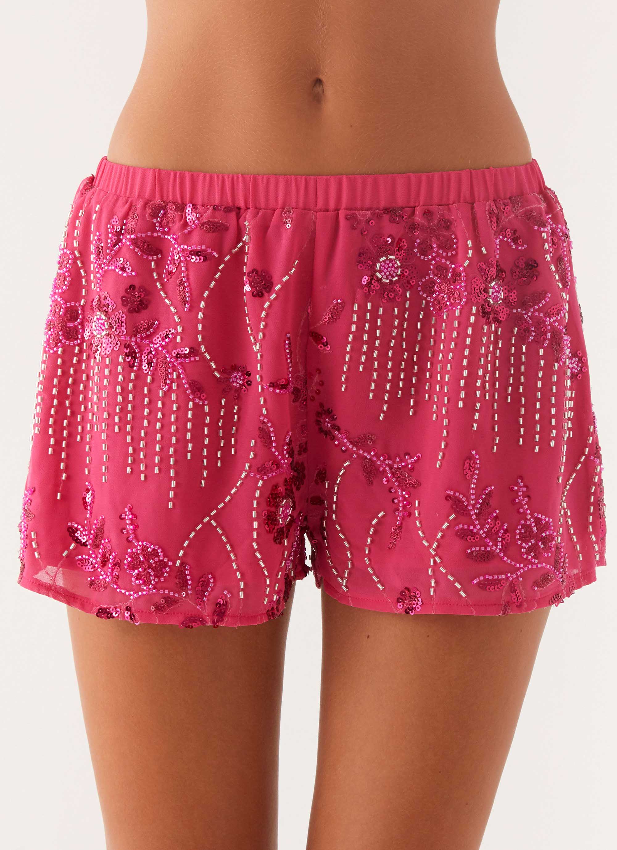 Mercer Sequin Mini Shorts