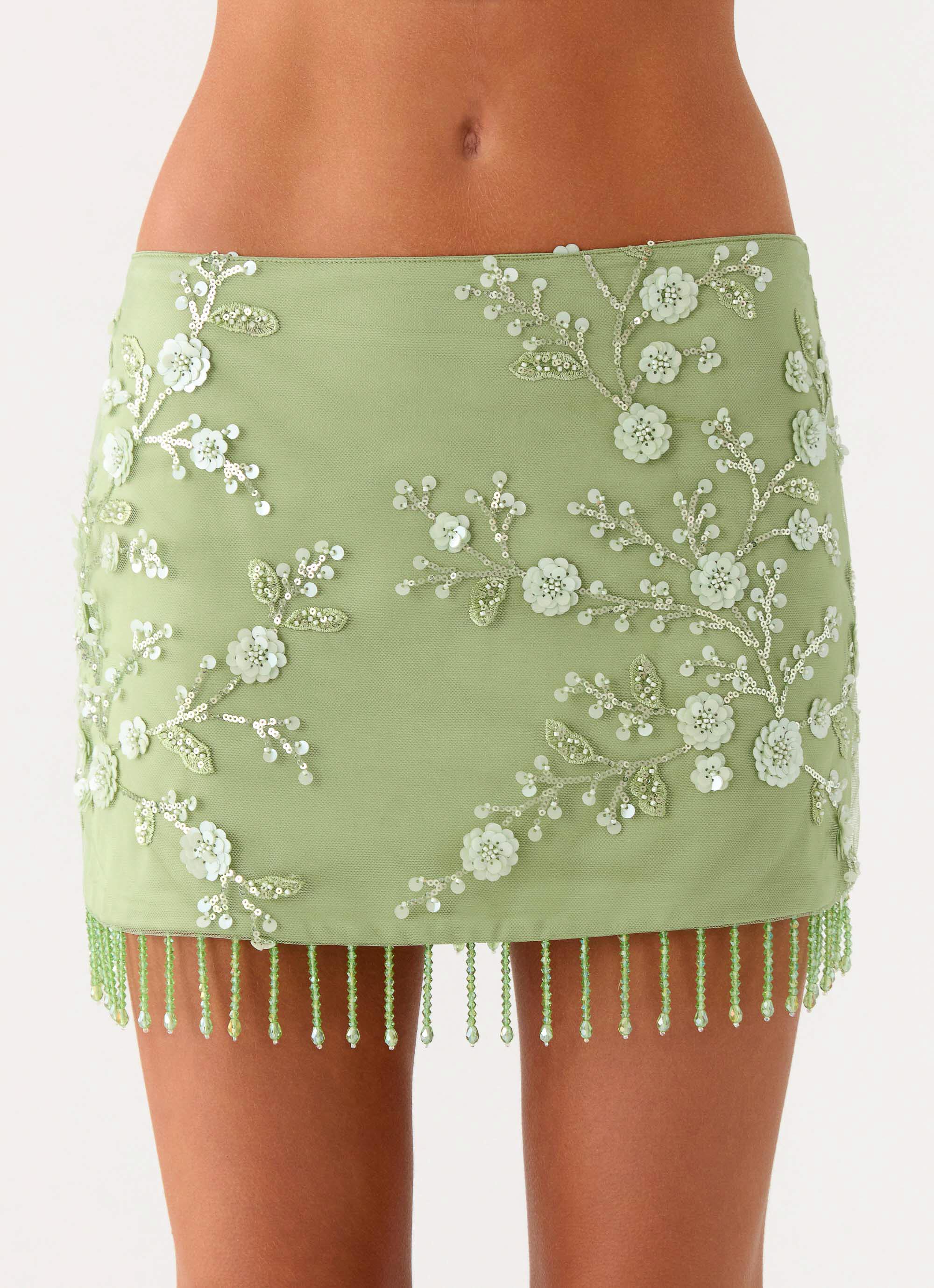 Midnight Tide Tie Side Mini Skirt