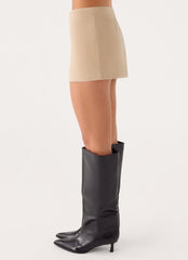 Milae Suede Micro Mini Skirt