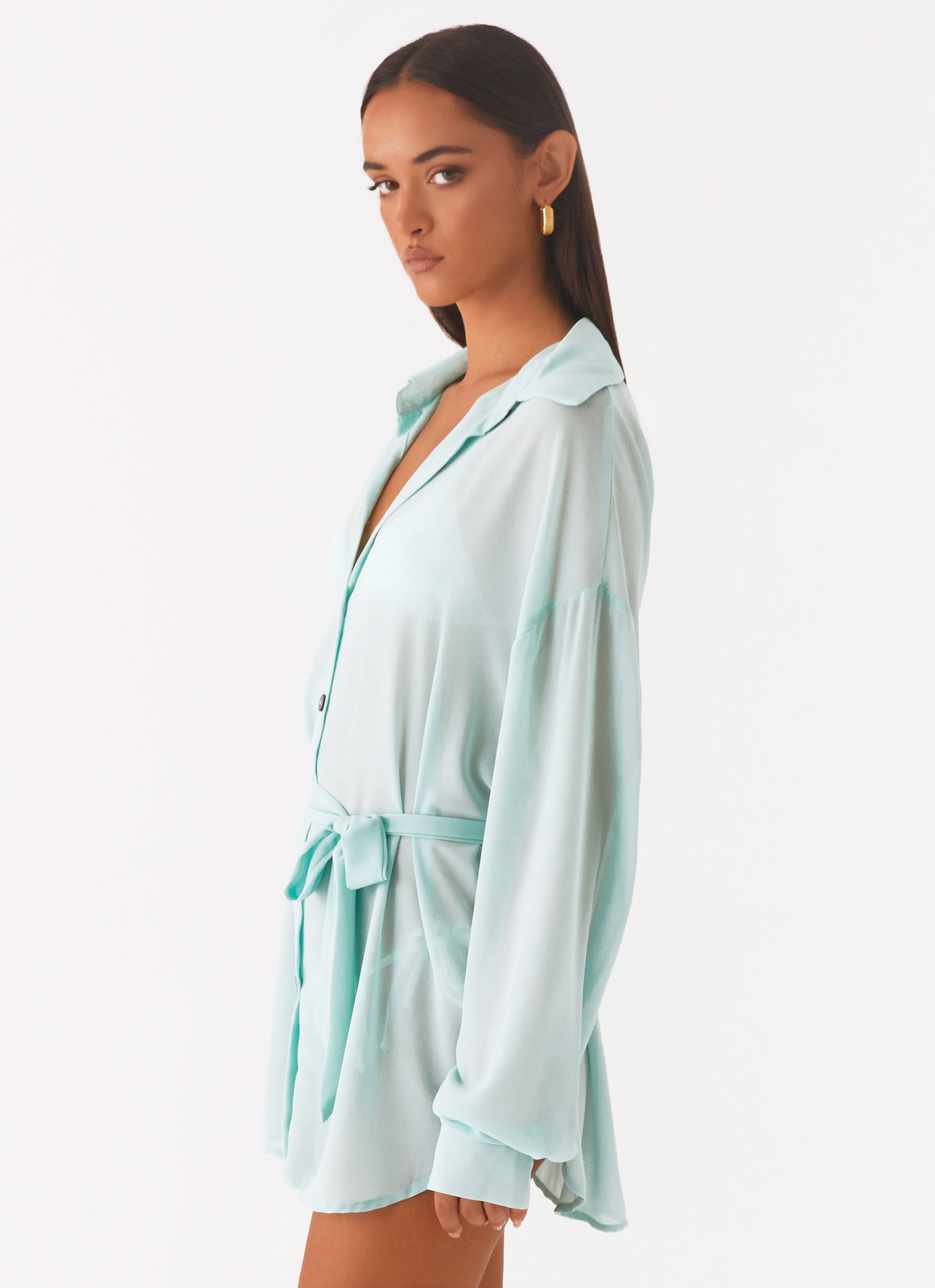 Miley Oversized Chiffon Shirt