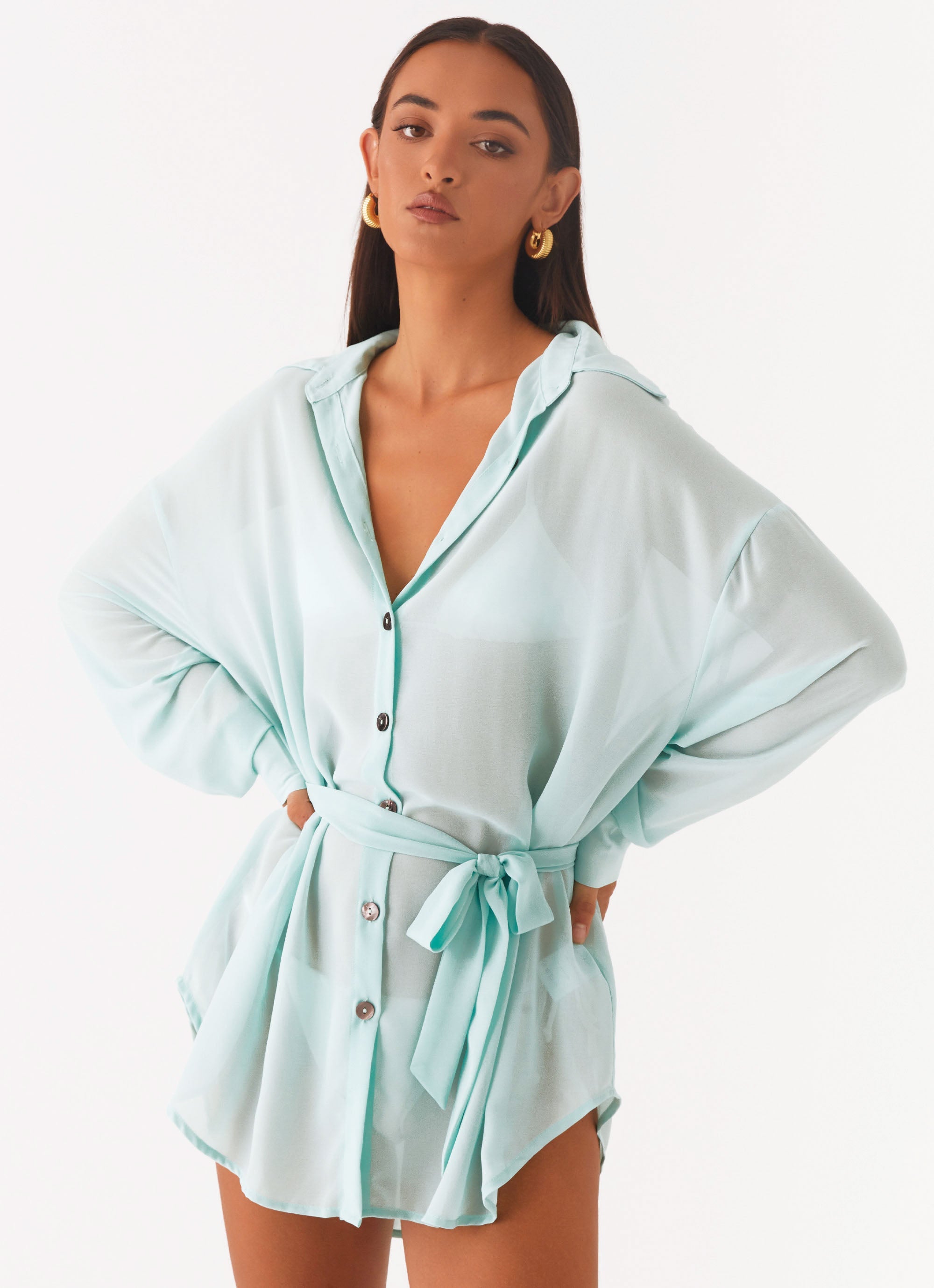 Miley Oversized Chiffon Shirt