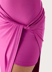 Mokono Halter Wrap Maxi Dress