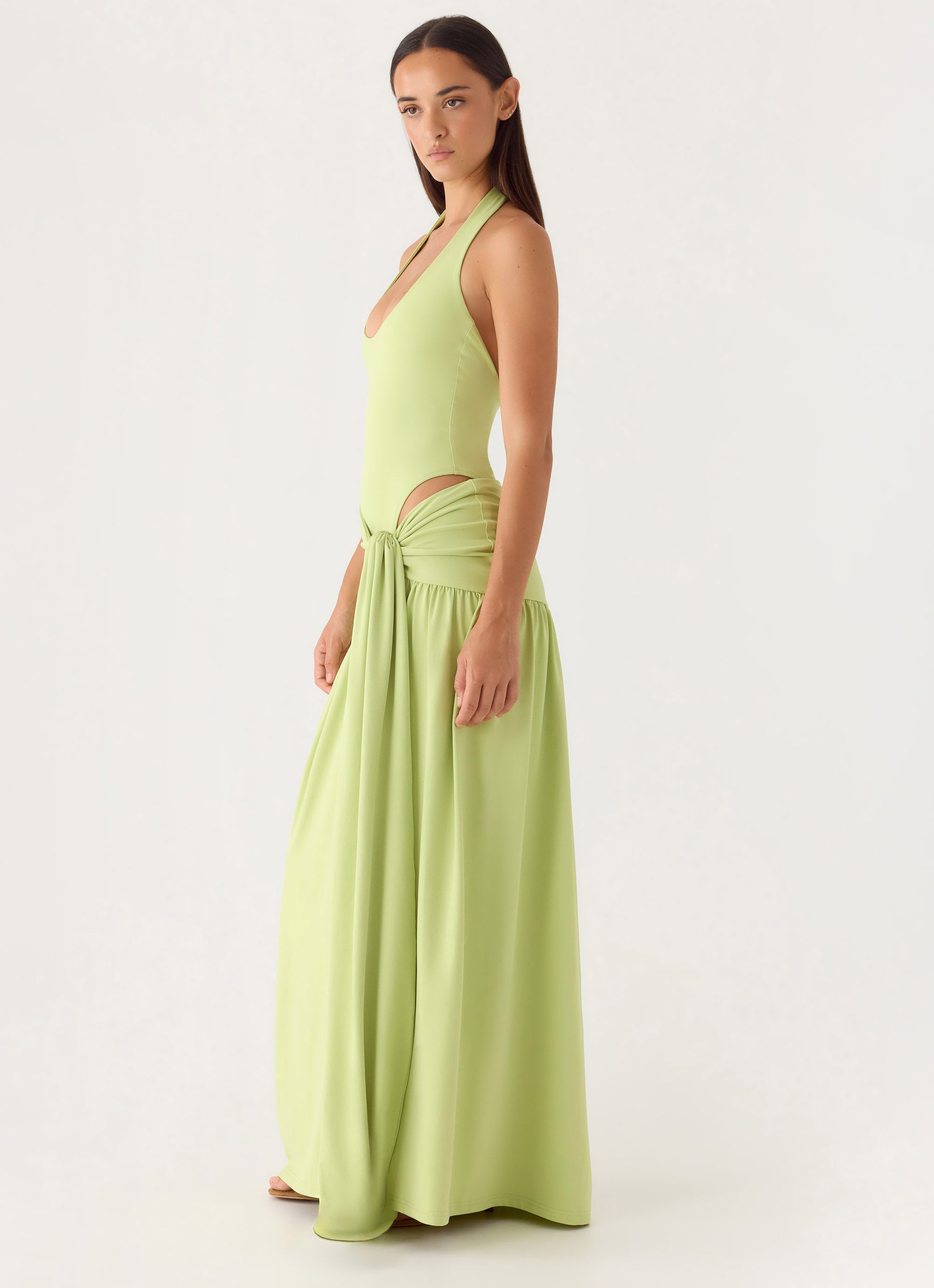 My Answer Bodysuit Maxi Dress