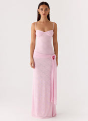 Natty Lace Mesh Maxi Dress