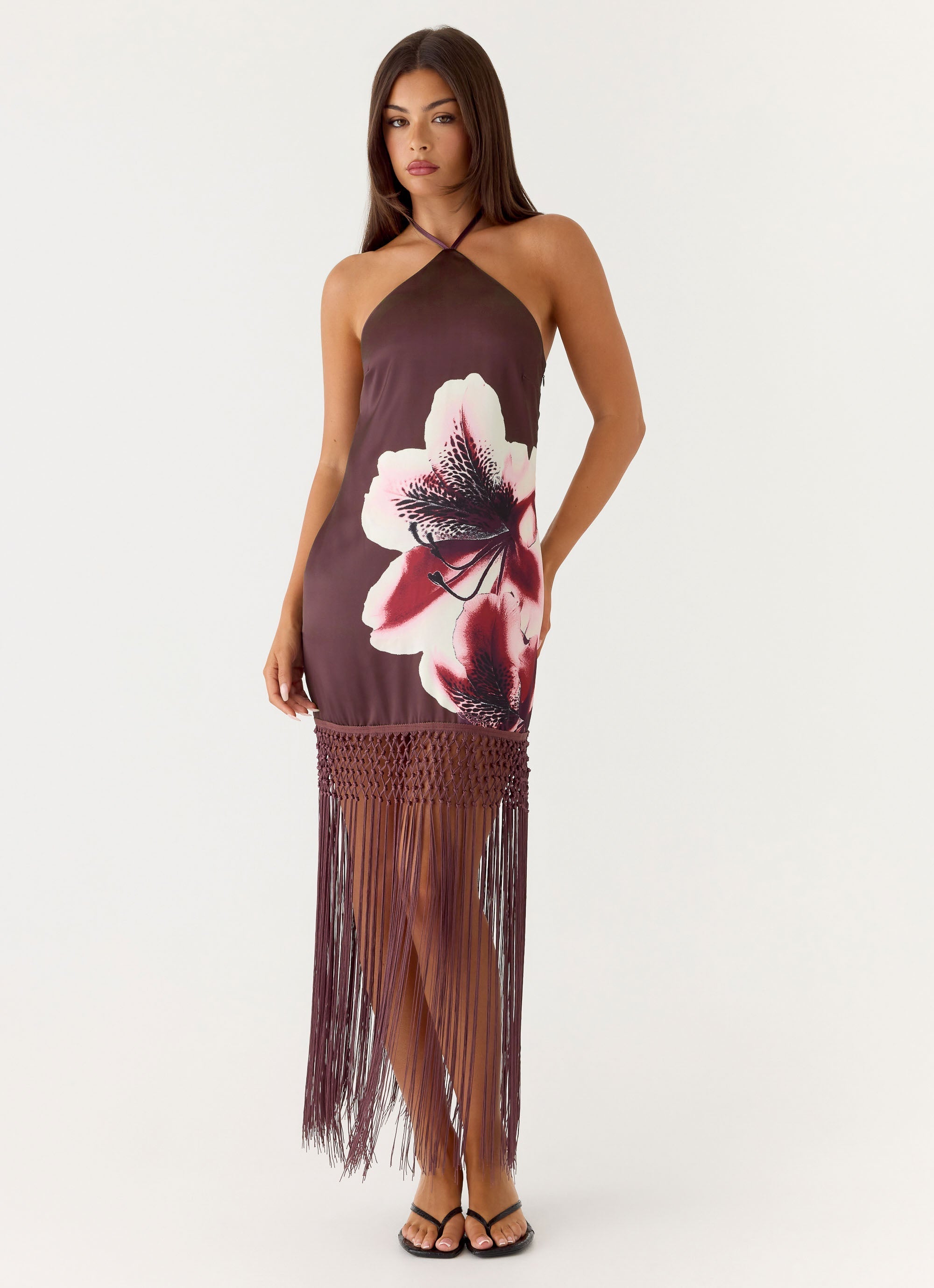Niahvette Halter Midaxi Dress