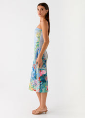 Niko Strapless Midi Dress