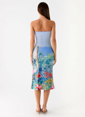 Niko Strapless Midi Dress