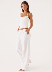 Norene Linen Wide Leg Pant