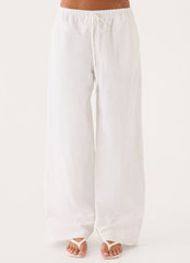 Norene Linen Wide Leg Pant