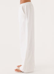 Norene Linen Wide Leg Pant