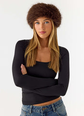 North Pole Faux Fur Headband