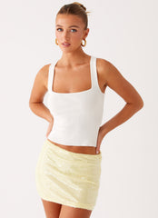 Nostalgic Nights Sequin Mini Skirt