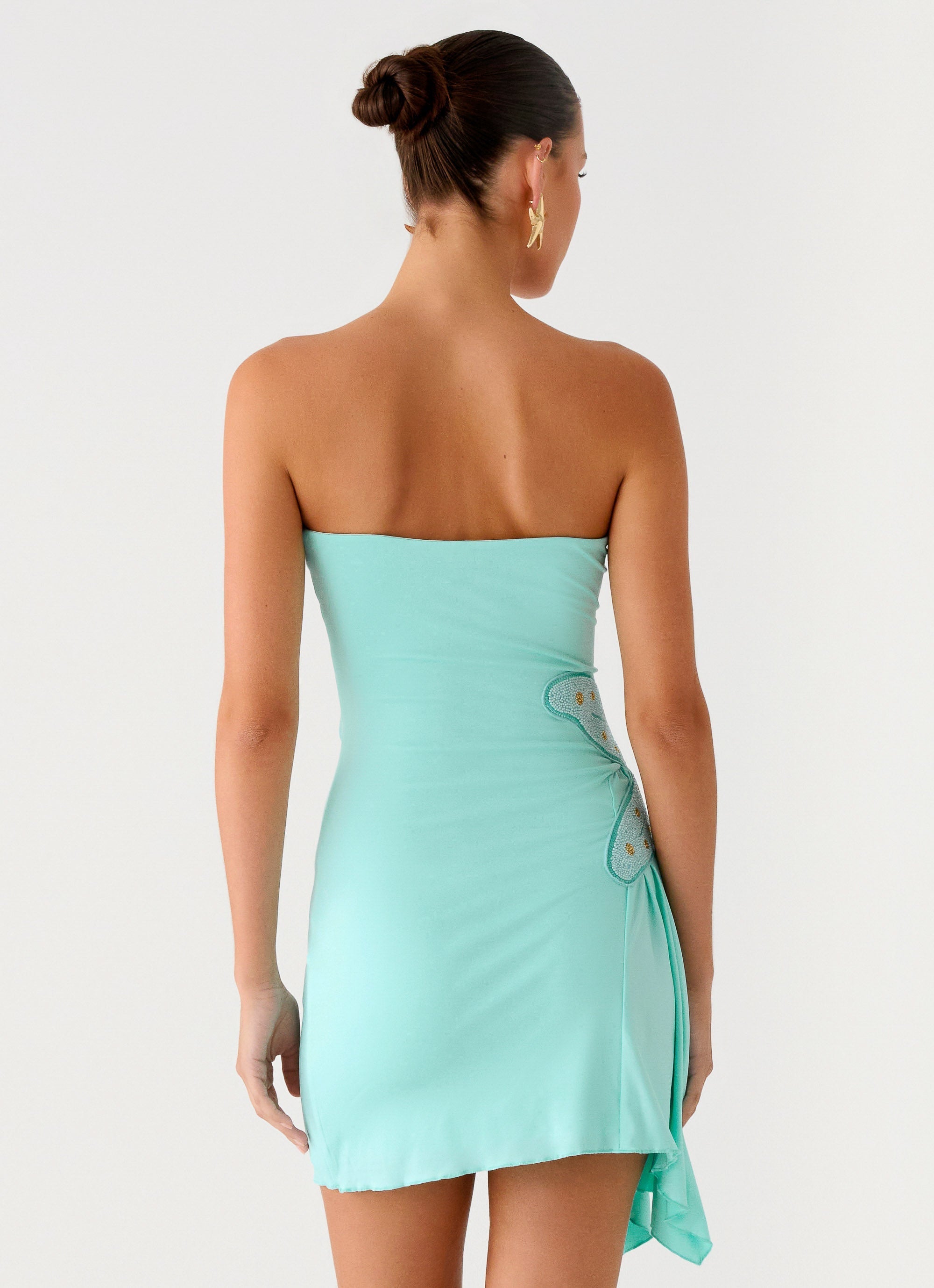 Ocean Dream Strapless Mini Dress