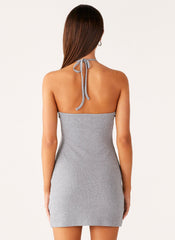 Off Script Button Front Mini Dress
