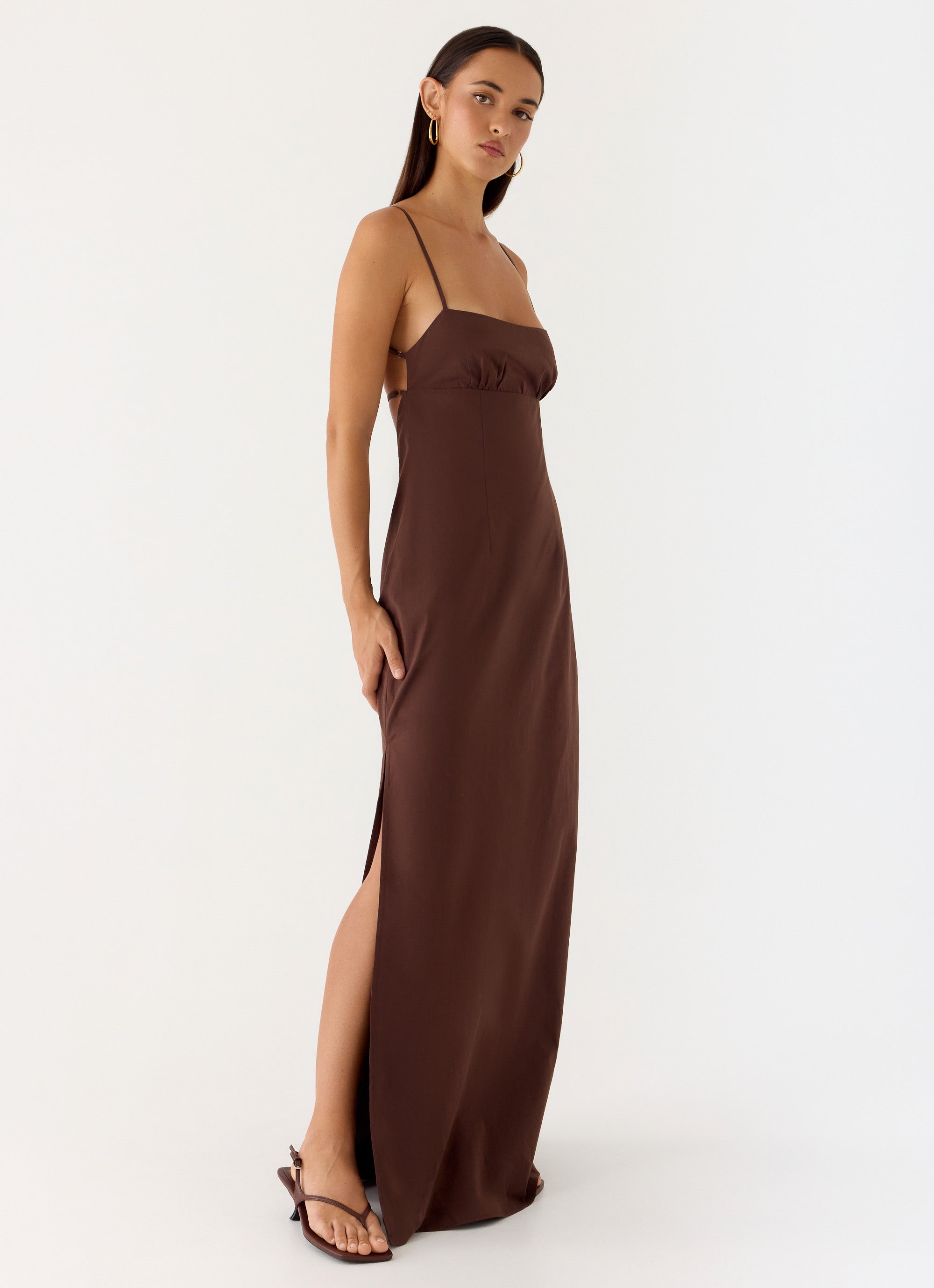 Off The Table Linen Maxi Dress