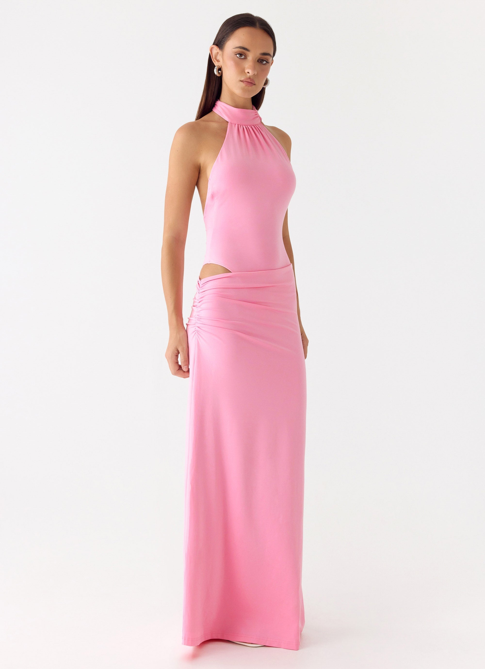 On My Way Bodysuit Maxi Dress