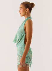 Outlaw Beaded Mini Dress