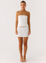 Perfect Celebrity Beaded Mini Skirt