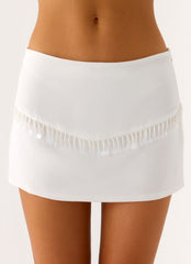 Perfect Celebrity Beaded Mini Skirt