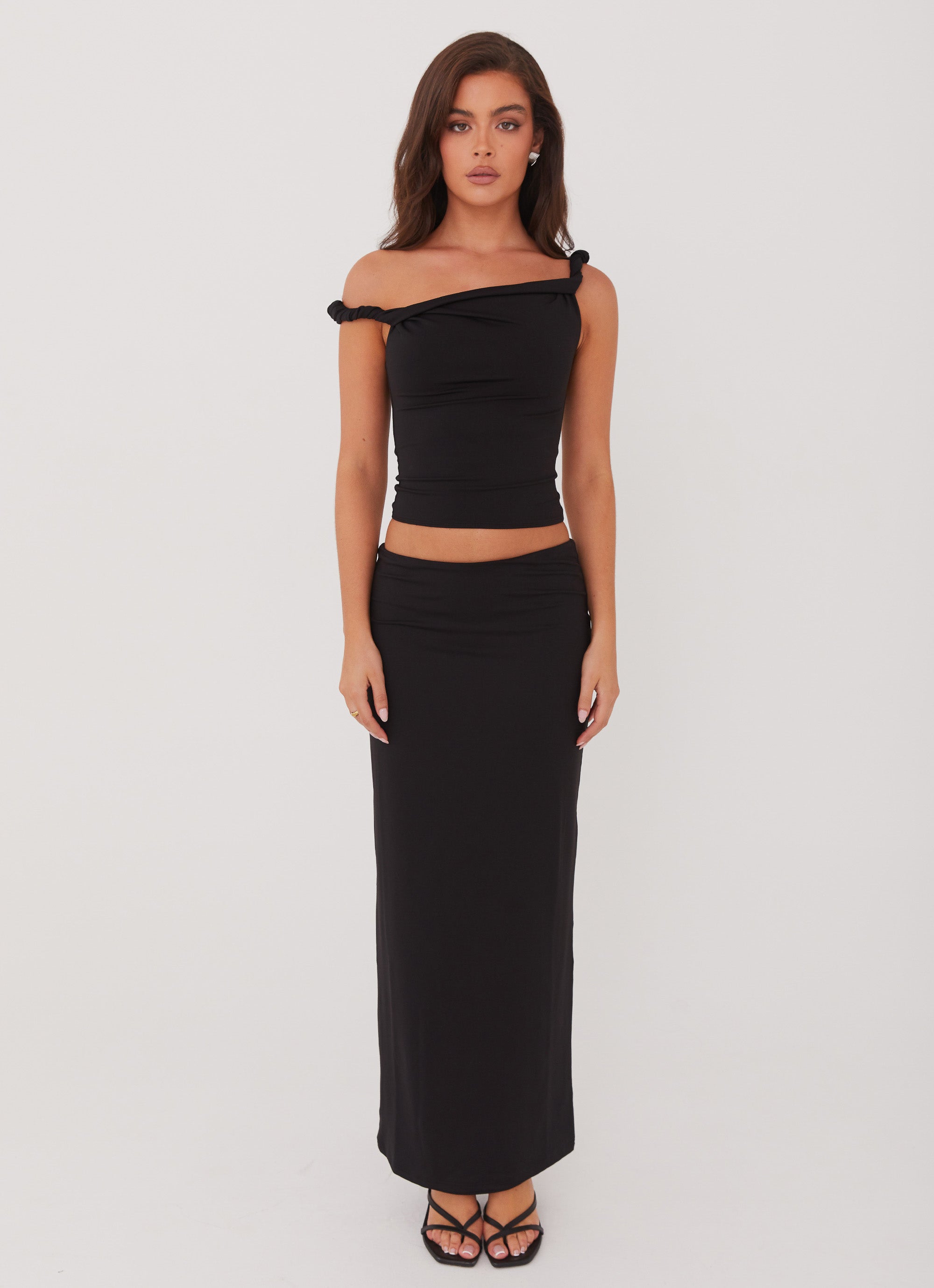 Solace Soul Twist Shoulder Top