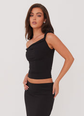 Solace Soul Twist Shoulder Top