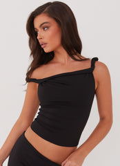 Solace Soul Twist Shoulder Top
