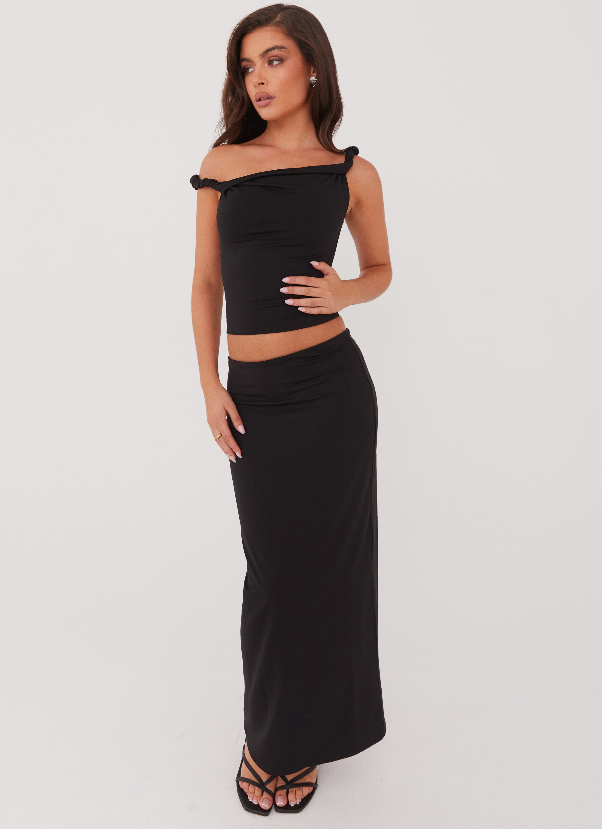 Solace Soul Twist Shoulder Top