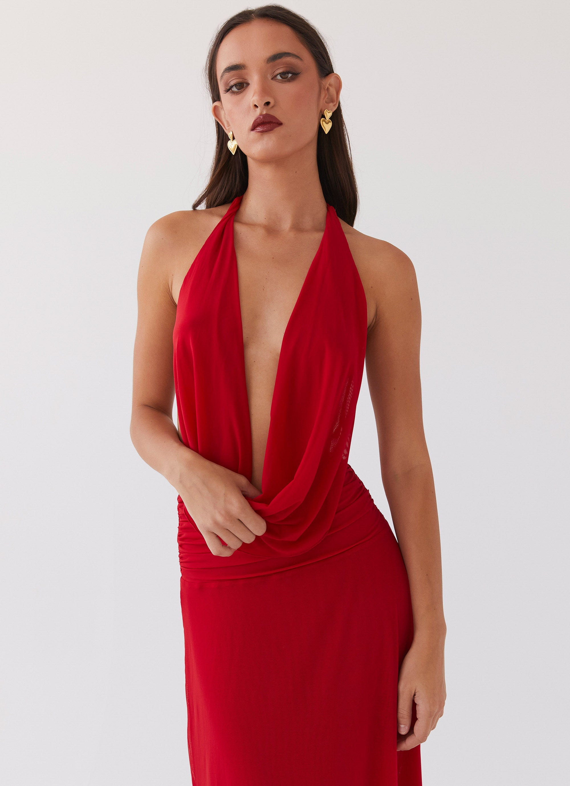 Elysia Mesh Maxi Dress