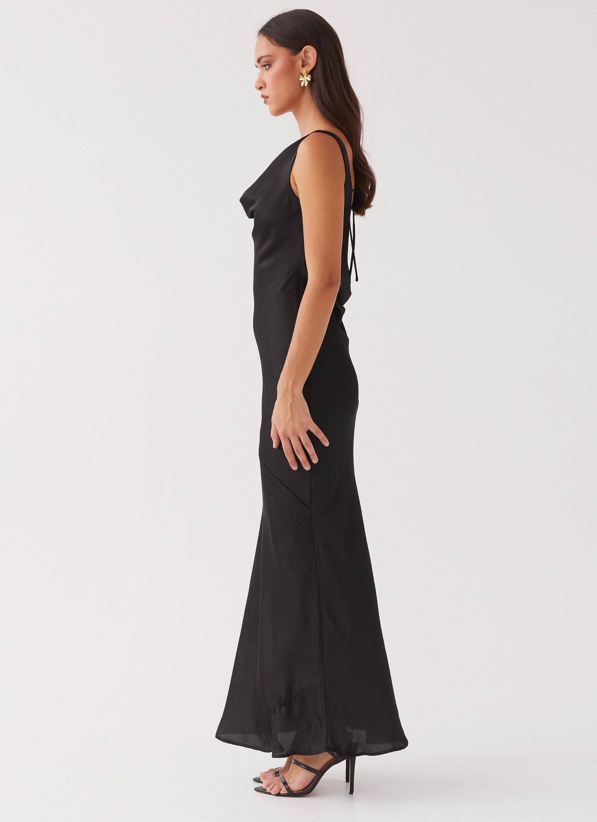 Be Mine Satin Maxi Dress