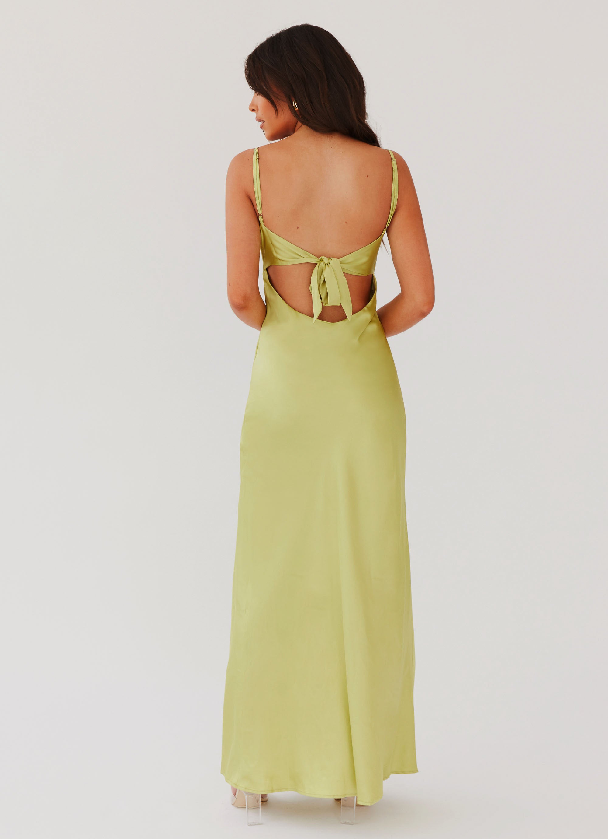Flora Satin Maxi Dress