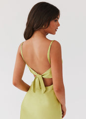 Flora Satin Maxi Dress
