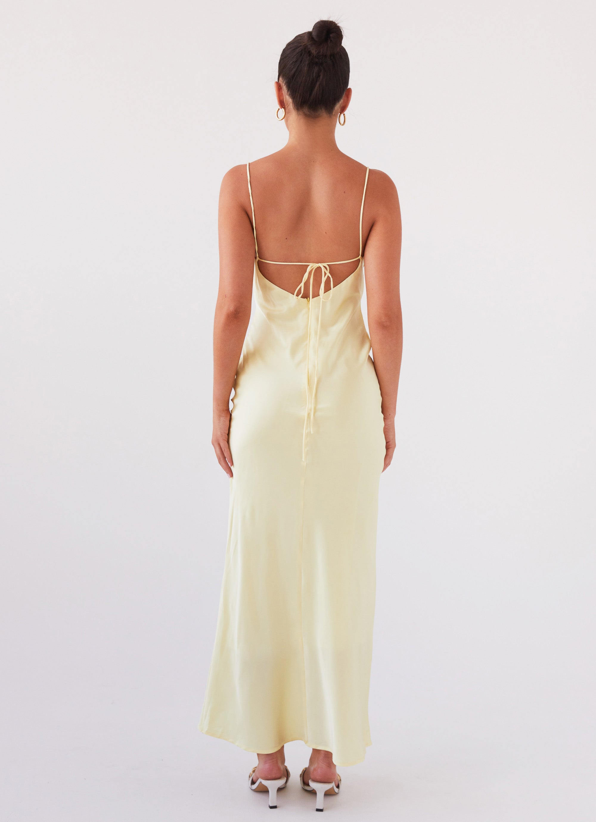 Joanna Satin Maxi Dress