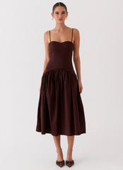 Yvette Corset Midi Dress