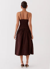 Yvette Corset Midi Dress