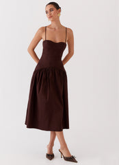 Yvette Corset Midi Dress