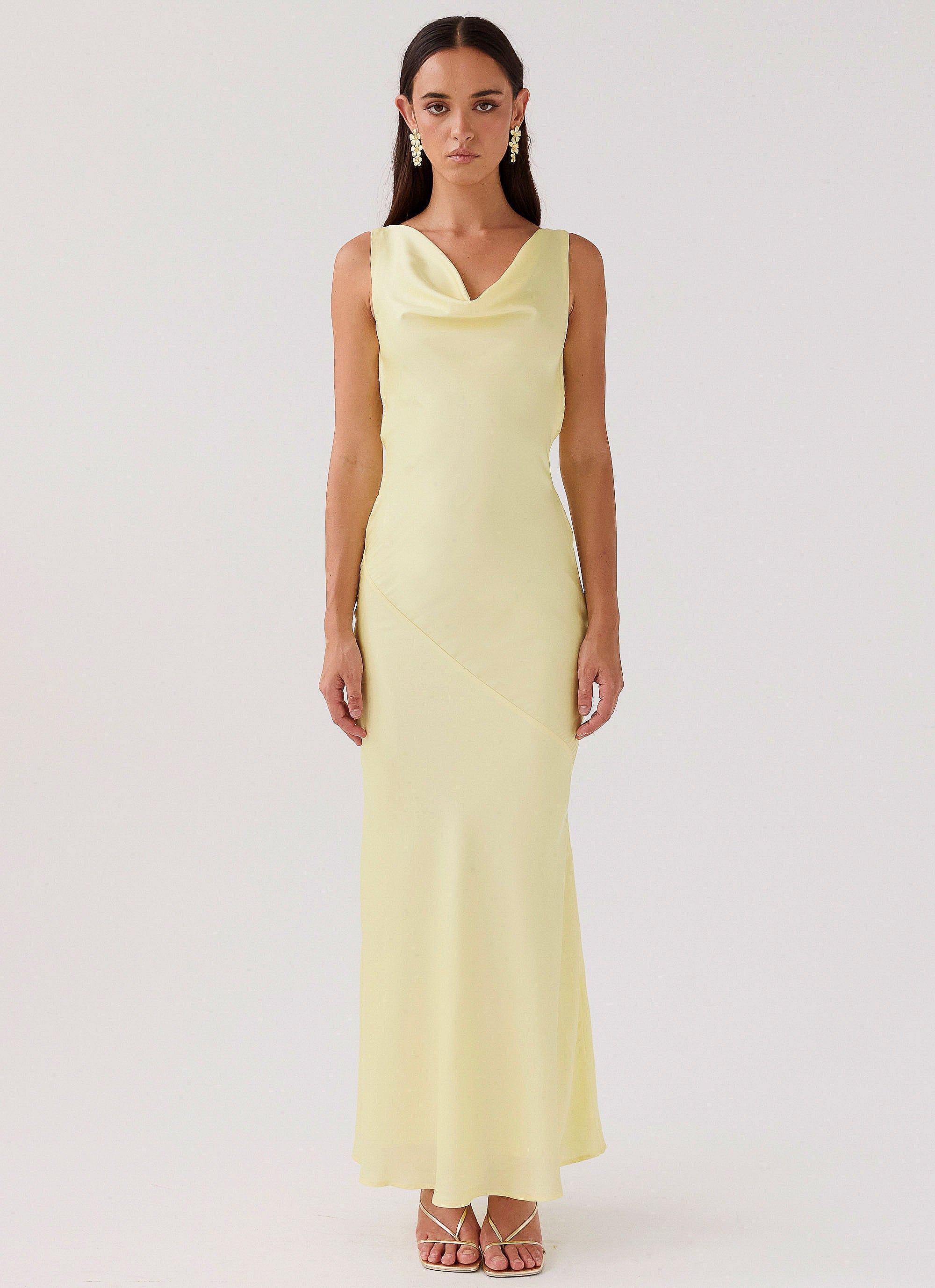 Be Mine Satin Maxi Dress