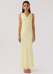 Be Mine Satin Maxi Dress