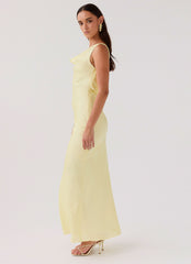Be Mine Satin Maxi Dress