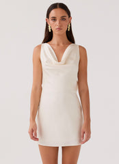 Be Mine Satin Mini Dress