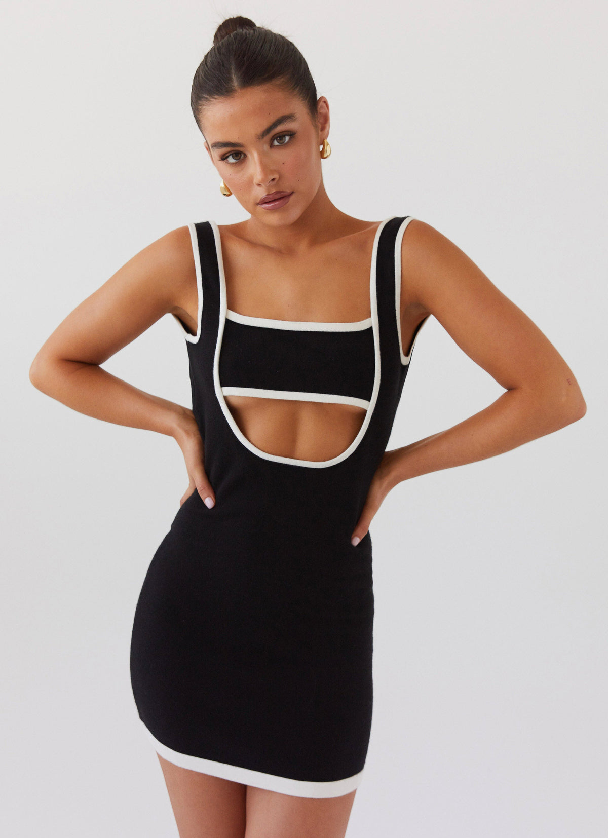 Lost In Paris Knit Mini Dress