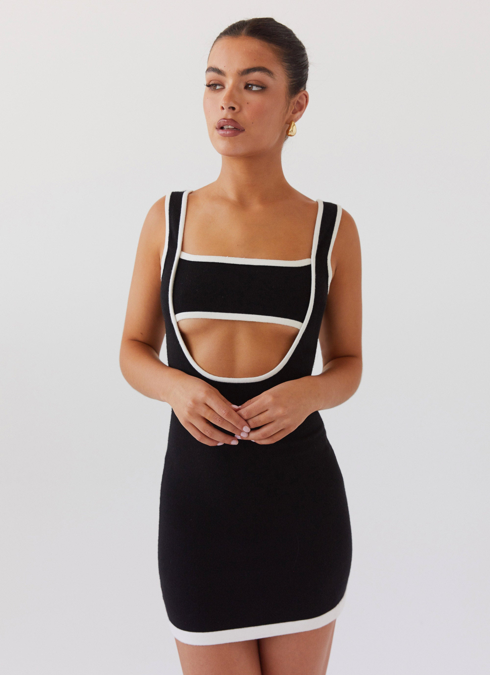 Lost In Paris Knit Mini Dress