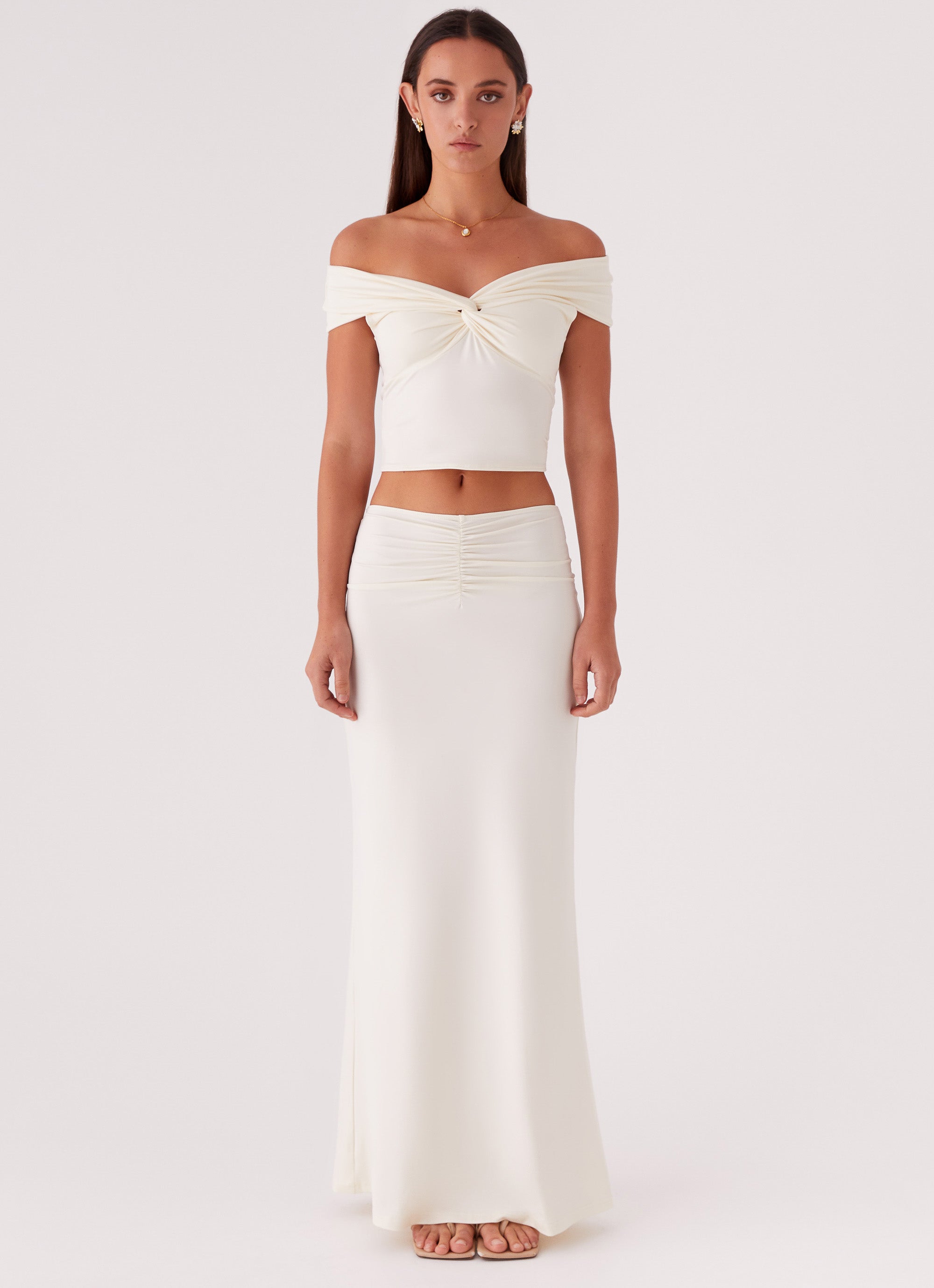 Trixie Twist Off Shoulder Top