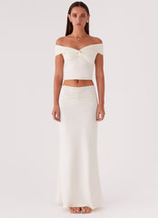 Trixie Twist Off Shoulder Top