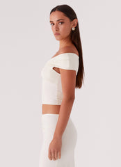Trixie Twist Off Shoulder Top