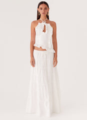 Mariella Linen Maxi Skirt