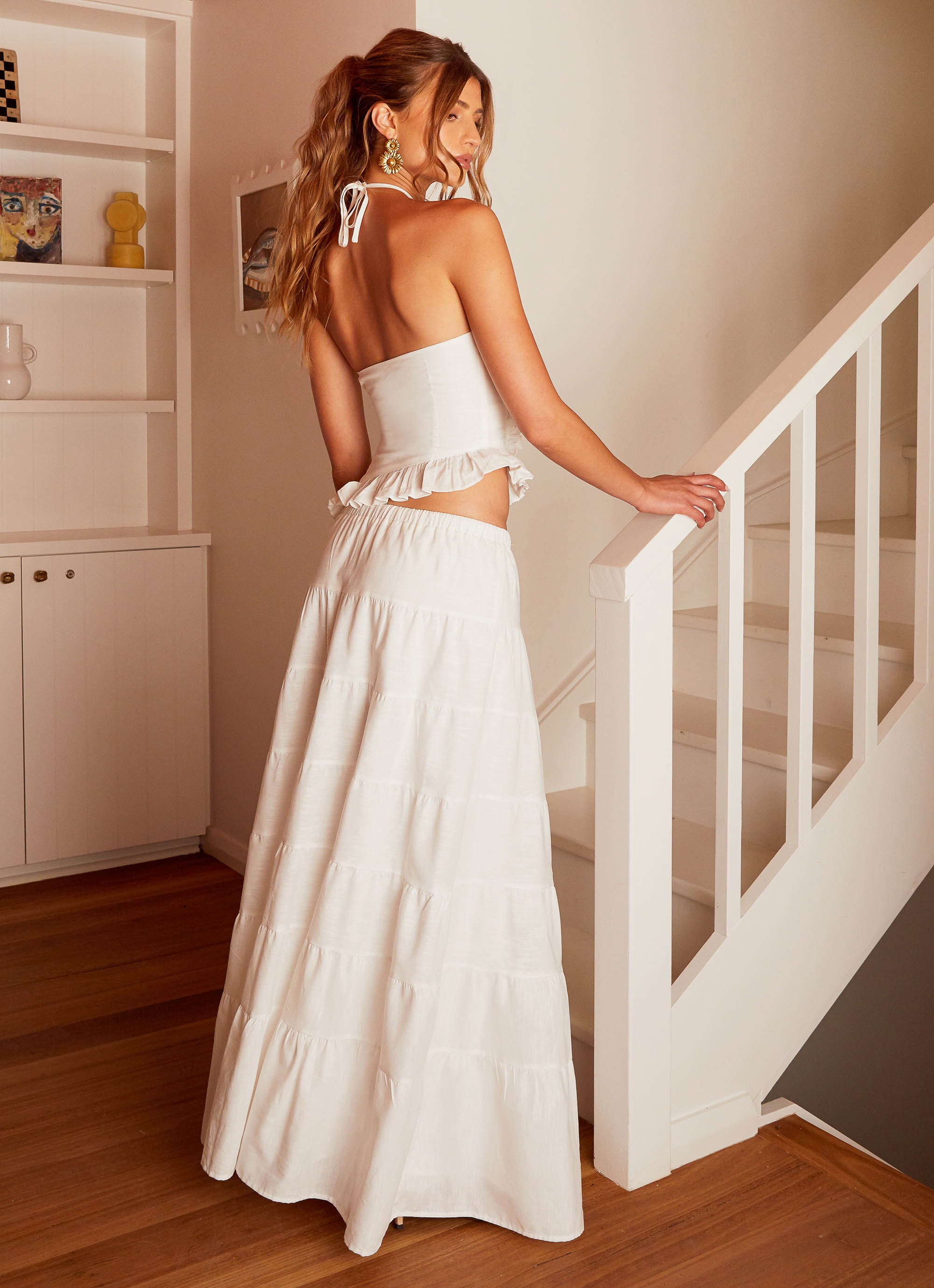 Mariella Linen Maxi Skirt